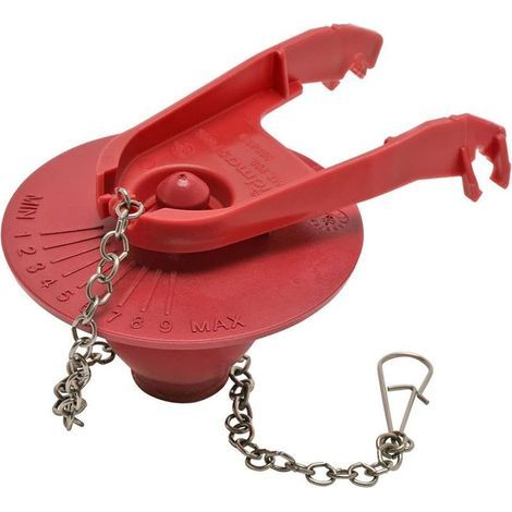 Universelles, langlebiges WC-Spülventil 502P21 für 2-Zoll-Spülventile, verstellbarer, stabiler Rahmen, einfache Installation, rot, 1 Stück (1/3)
