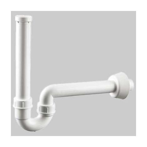 SIFONE ORIENTABILE PER LAVABO CON ROSONE  1 1/4 x 40     WAVIN