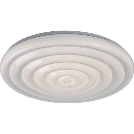 Plafoniera LED tonda 38cm 24W bianca stelle Katina (1/5)