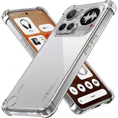 Funda Nothing Phone (4a) Pro, resistente a caídas, transparente (1/3)