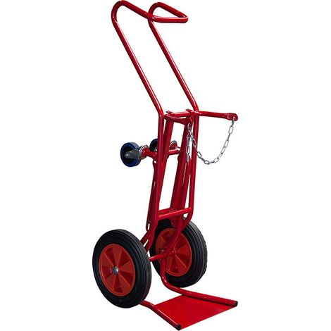 Carrello portabottiglie inclinabile - 1 bottiglia grande B20 / B40 / B50 / B84 - Ruote pneumatiche - 810007961