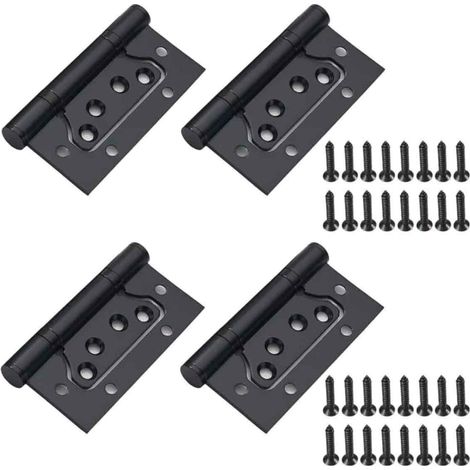 Charnière - Acier Inoxydable - 100 mm x 50 mm - Pour Porte Pliante En Bois - Lot De 4 (1/5)