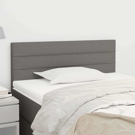 vidaXL Tête de lit Gris foncé 80x5x78/88 cm Tissu (1/5)