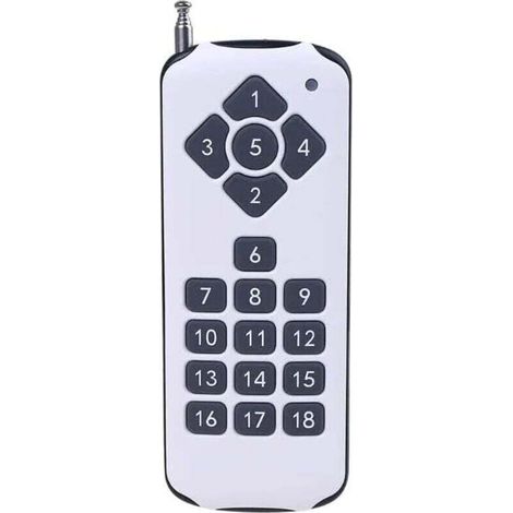 Accessori per utensili multifunzione - Telecomando RF ASK a 18 canali 433 MHz e 18 tasti, XU, trasmettitore wireless ad alta potenza per la commutazione dell'allarme - (Colore: bianco) - KZQ (1/4)