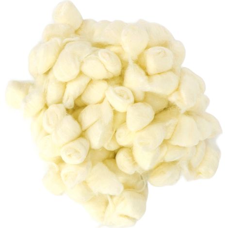 Boule de coton pour hamster, douce et chaude pour l'hiver, idéale pour les petits animaux comme le hamster syrien et le chinchilla (jaune). (1/5)
