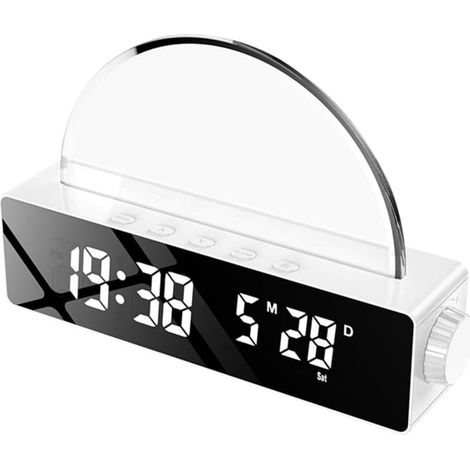 Réveil numérique de table avec affichage l'heure LED Réglage (1/5)