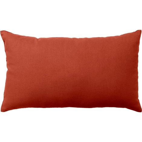 Coussin Déco Uni "Panama" 30x50cm Terracotta (1/2)
