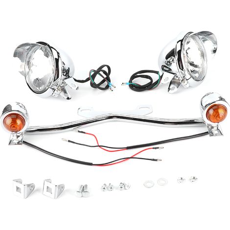 Feu antibrouillard clignotant moto DC12V pour Honda Shadow VT 750 1100 VTX 1300 1800 (1/5)