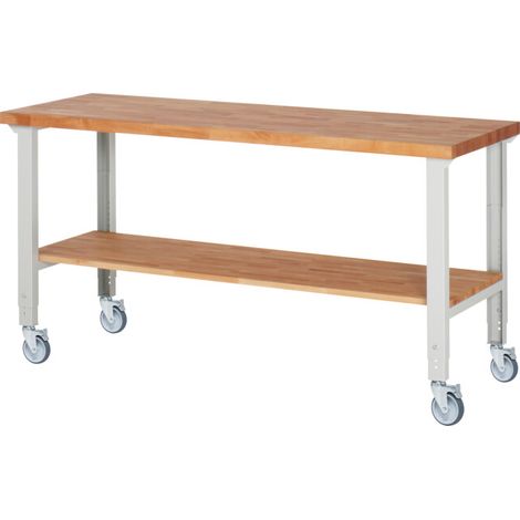 Rau Établi mobile réglable en hauteur 7000-7, L2000xP700xH950-1000mm (1/4)