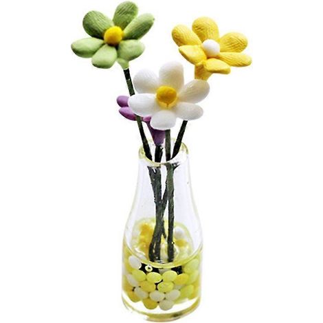 Voici une proposition de titre en français pour votre produit, respectant la limite de 190 caractères :
Petit vase en verre coloré pour maison de poupée, décoration de bureau, support à fleurs miniat (1/4)