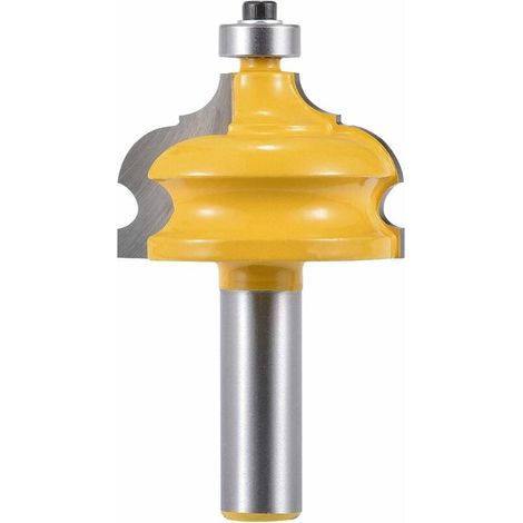 Fraise pour moulure et bordure de chants classique et de bordures Fraise de contournage Cove classique avec queue de 1/2 pouce (largeur de la tige 1/2") (1/4)