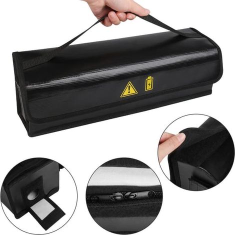 Batterie pour vélo électrique - Grande capacité - Boîtier de batterie au lithium ignifugé - Charge et rangement pour vélo électrique - 49,5 x 15 x 15 cm (1/3)