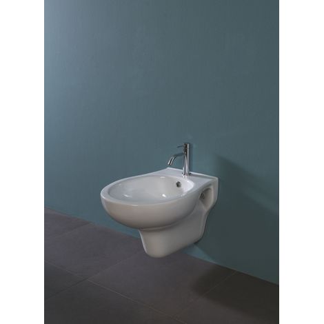 Bidet Confort sospeso disabili cm. 55x37,5 in ceramica bianco (1/2)