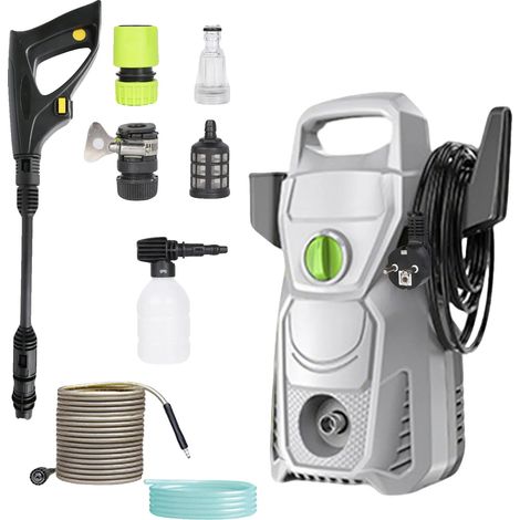 Nettoyeur haute pression, 1500W de puissance, buse réglable, GRIS (1/2)