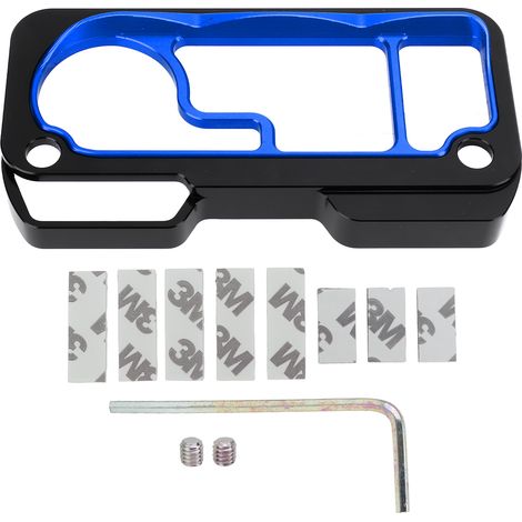 Cache de protection de compteur de moto en métal résistant aux intempéries, remplacement pour CB650R CBR650R 2019-2021, bleu (1/5)