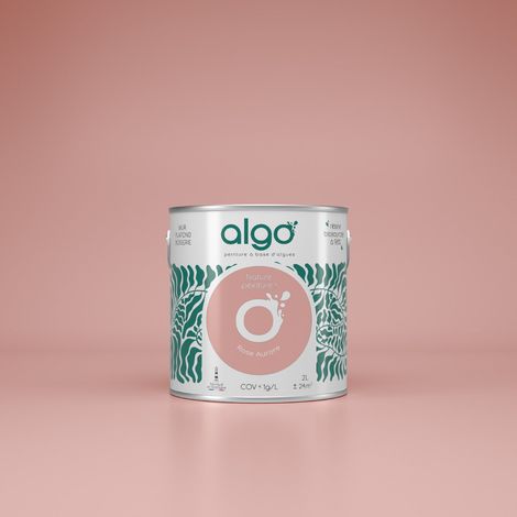 Peinture écologique Algo - Rose Aurore - 2L / Satin (1/4)