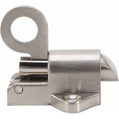 Verrou à Ressort de Sécurité en Alliage de Zinc Pull Bague Bounce Boulon de Porte pour Abri de Jardin de Fenêtre Portail Toilettes Chambre à Coucher (1/4)
