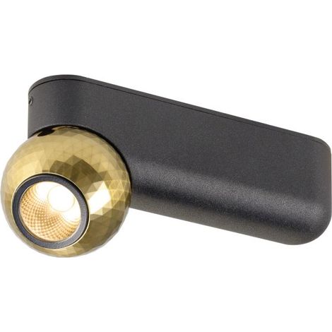 Plafonnier et applique DYSKO intérieur PHASE 2700K 67 W 36° noir / or - SLV - 1010300