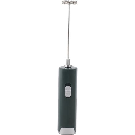 Mousseur à lait électrique multifonction efficace à faible bruit Mini baguette à main pour café lattes chocolat chaud vert foncé (1/5)