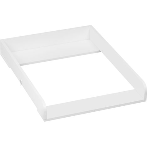 WOLTU Wickelbrett für Kommode 46,5-50 cm tief, Wickelauflage aus MDF, Wickeltischaufsatz 60x10x80 cm (1/5)