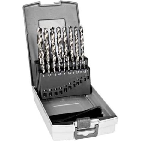 Bahco BAHCO HSS-G Jeu de forets métal 19 pièces argenté