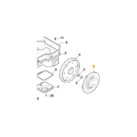 Coprimozzo Di 200 mm ORIGINALE STIGA robot tagliaerba rasaerba a1500 322110844/0