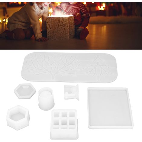 Moule en silicone époxy cristal à faire soi-même, boîte de rangement décorative girafe, moule époxy miroir fait main (1/5)