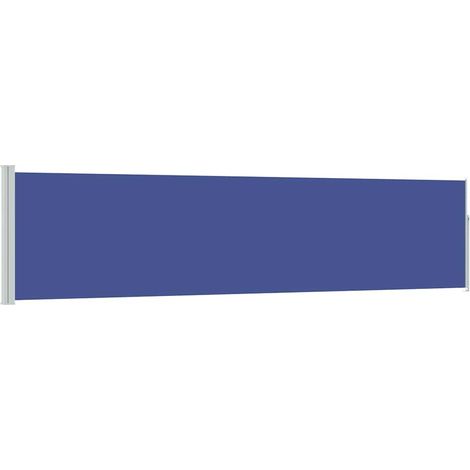 Tenda da Sole Tenda Laterale Retrattile per Patio 120x500 cm Blu (1/5)