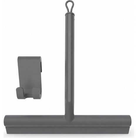 Raclette Silicone pour Vitres et Sols Salle de Bain Gris (1/5)