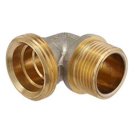 Messing Winkel für Klemmringverschraubung 1'' Eurokonus - 3/4'' AG