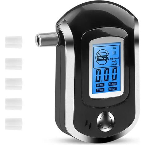 Mini-Alkoholtester mit digitalem LCD-Bildschirm für Verkehrspolizeiausrüstung für Katzen. (1/5)
