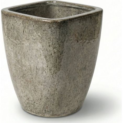Vaso VAUBAN 18x21cm bianco tigrato