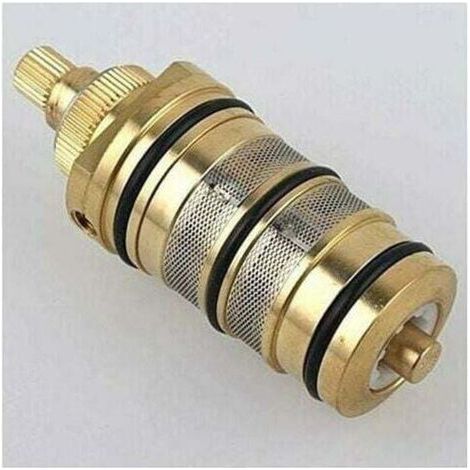 Cartouche Thermostatique et PoignéE en Laiton pour le Bain Douche pour Mitigeur MéLangeur Barre de Douche Robinet MéLangeur Douche Cartouche MéLangeur - DPZO (1/5)