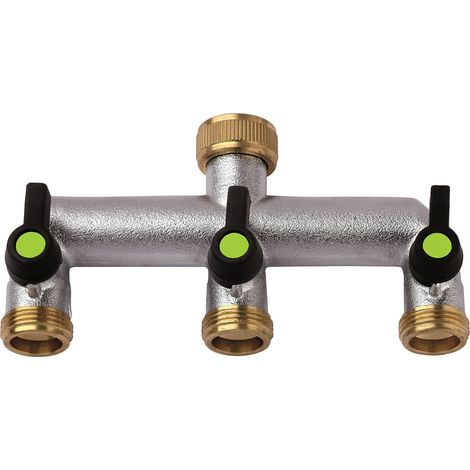 S&M 550 256 - Rubinetto Tripla, 3 Vie, 3/4 "x 3/4"