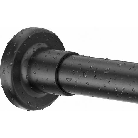 Tringle à rideau de douche réglable de 81,3 à 203,2 cm, sans perçage, en acier inoxydable, antirouille pour salle de bain, cabine de douche (1/5)