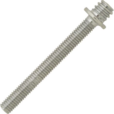Scell-It – Patte à vis métrique 100 unités M5x50 mm – Acier zingué blanc pour colliers de plomberie – Compatible cloisons creuses – PAVM5X50