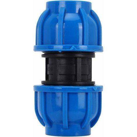 4Pcs PE Connecteur Droit En Plastique 25mm à 25mm Adaptateur De Tuyau D\'eau Raccord Droit Raccord De Tuyau D\'Eau Tube Raccords (1/5)