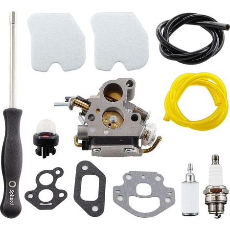 Carburateur avec tournevis, filtre à air, bougie d'allumage pour Husqvarna 135 140 435 435E 440 440E Jonsered CS2240 CS2240S CS410 Tronçonneuse remplace C1T-EL41, C1T-EL41A, 506450501