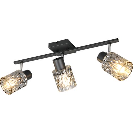 Faretto barra 3 luci jack e27 55 cm trio lighting r86423032