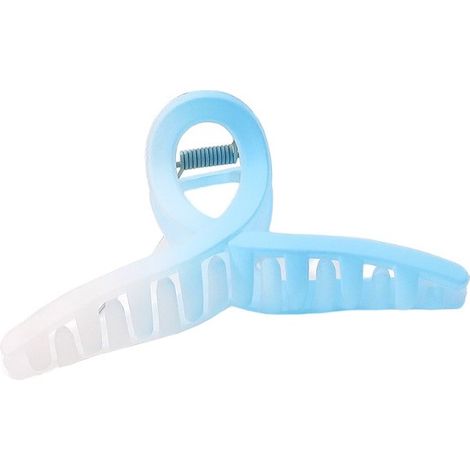 Fermaglio per capelli, XL blu sfumato, 11 cm, decorazione resistente per donna (1/2)