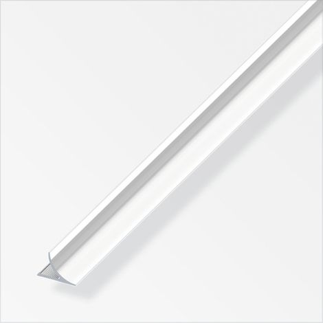 alfer Randfugeabdeckprofil 1 m, 12 x 17 mm Alu eloxiert poliert Chrom Optik Profil (1/2)
