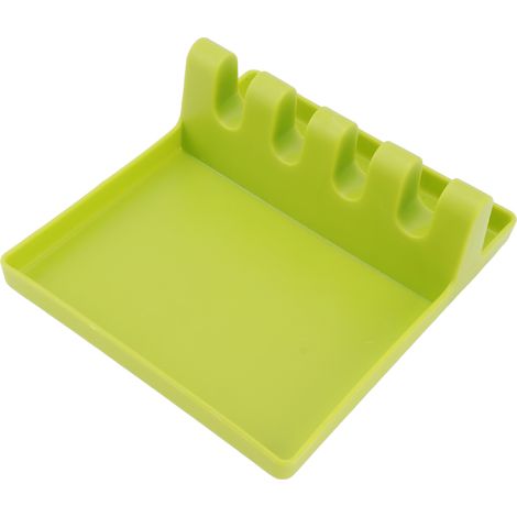 Porte-cuillères en plastique multi-usage pour plusieurs cuillères, adapté aux plans de travail de cuisine, vert (1/5)