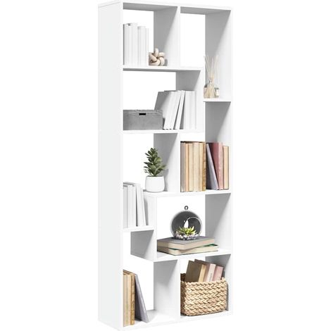 vidaXL Libreria Divisorio Bianca 67x25x161,5 cm in Truciolato