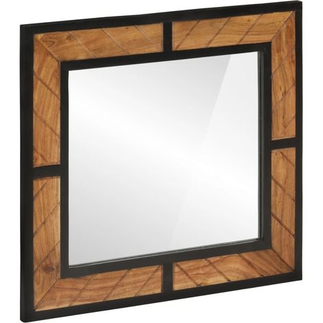 Miroir Décoratif, Miroir de salle de bain 60x1x55 cm bois massif d'acacia fr33147 (1/5)