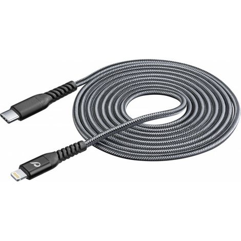 Cellularline Cavo USB Type C - Cavo Lightning per Apple, 2 m, nero, 1 pz. (1/5)