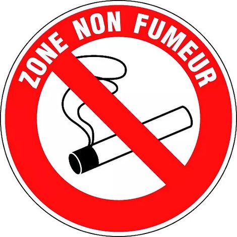 Panneau Zone non fumeur - Rigide Ø300mm - 4063034