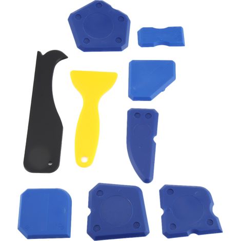 Ensemble de 9 pièces : dissolvant pour mastic silicone, grattoir à verre, kit de nettoyage pour mastic (1/5)