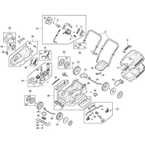 MOTOR UND GETRIEBE E 300 Li 40 ORIGINAL STIGA - 118810957/0