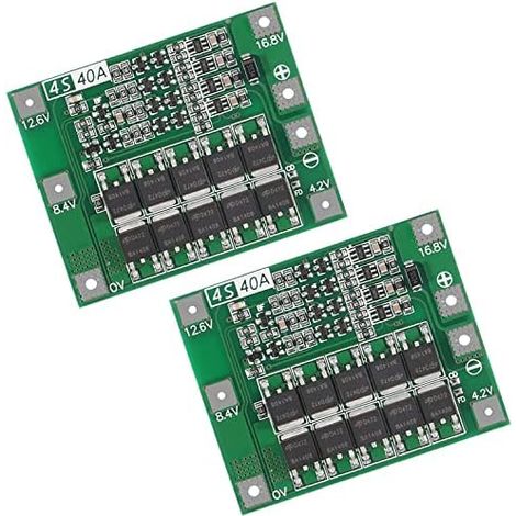 ARCELI 2 pièces 4S 40A Li-ION Lithium Batterie 18650 Chargeur PCB BMS Carte de Protection avec Balance pour Moteur de Perceuse 14.8V 16.8V Lipo Cell Module (1/5)