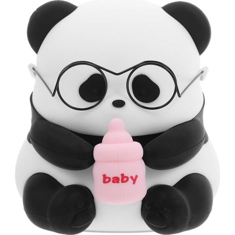Veilleuse Panda Assise Silicone Rechargeable Lampe LED à (1/5)
